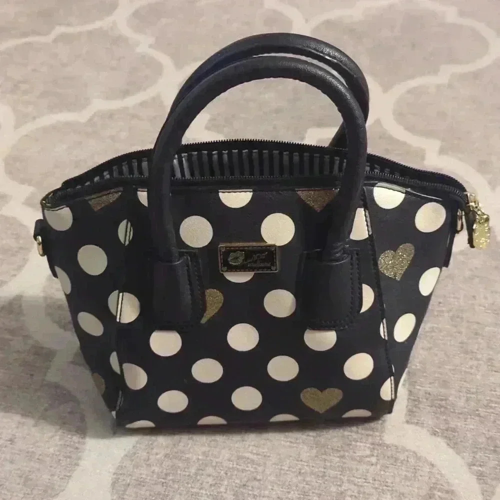 Luv Betsey by Betsey Johnson Bag Excellent Condition Polka Dot - Picture 1 of 9